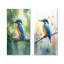 Art mural 2 pièces "Martin-pêcheur à la ferme" - animaux-38230274-38230273