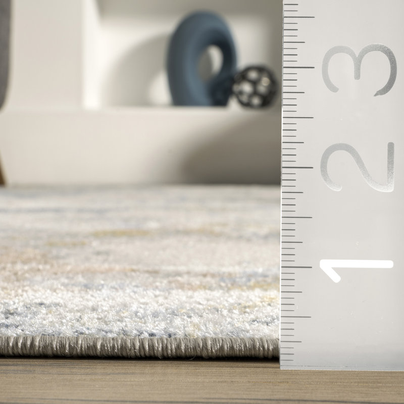 Daveign SpinClean Abstract Lines Machine Washable Area Rug, Rectangle 5'3" x 7'6"