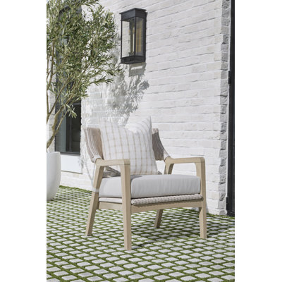Fauteuil club d'extérieur Lucia