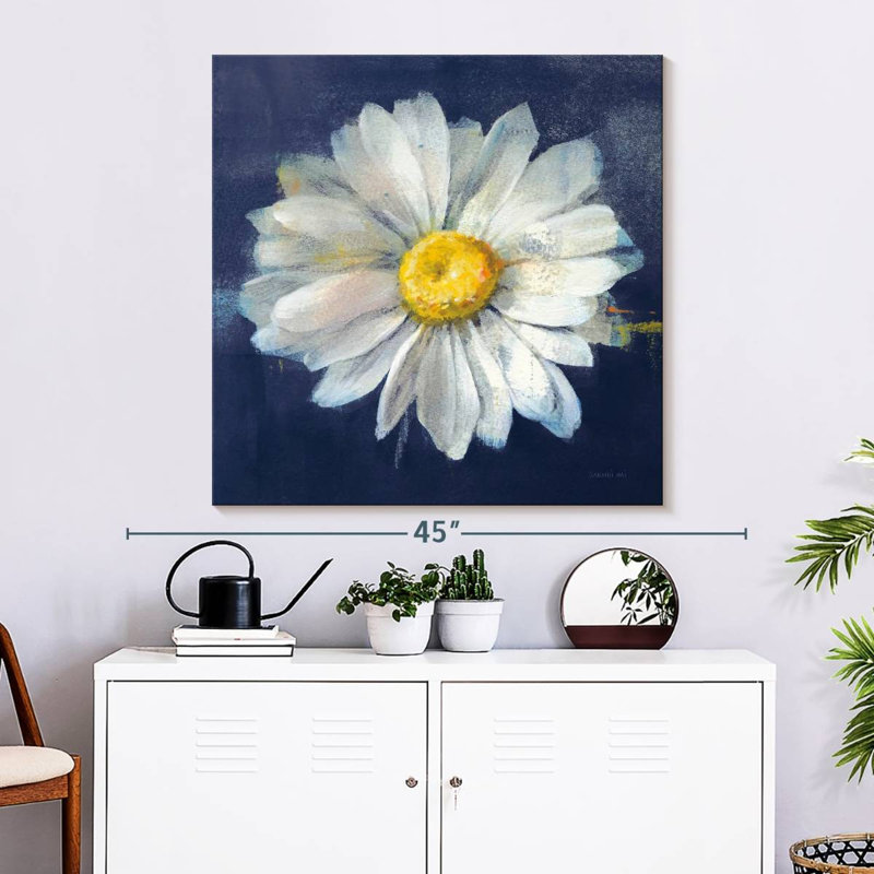 Harnek Boldest Bloom II Dark Blue, 33" H x 33" W
