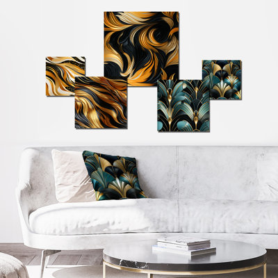 Dorinda - Marble Wall Art Set Of 5