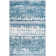Tapis bleu à motif géométrique