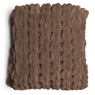 Donna Sharp Rust Chenille Knitted Throw