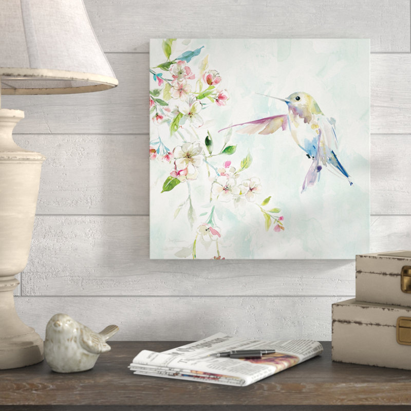 Colibri IV - reproduction d'art, Toile tendue, H 16 po x l 16 po x P 1,5 po