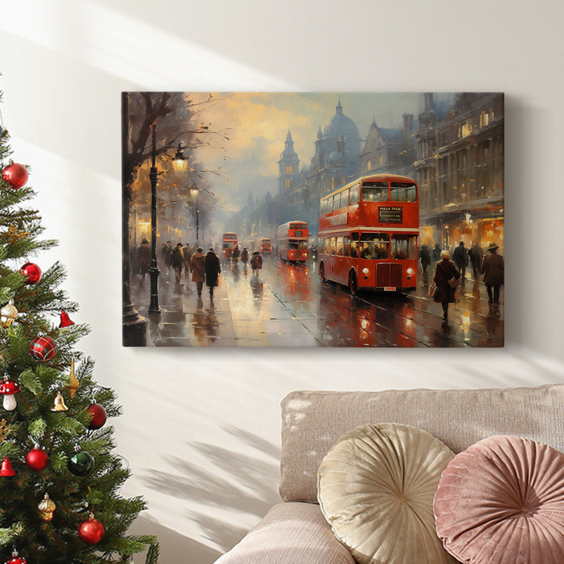 Christmas Holiday Arts - Toile tendue avec châssis, H 24 po x l 36 po
