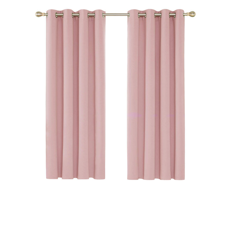Blackout Curtain Pair, 52cm Width x 214cm Drop