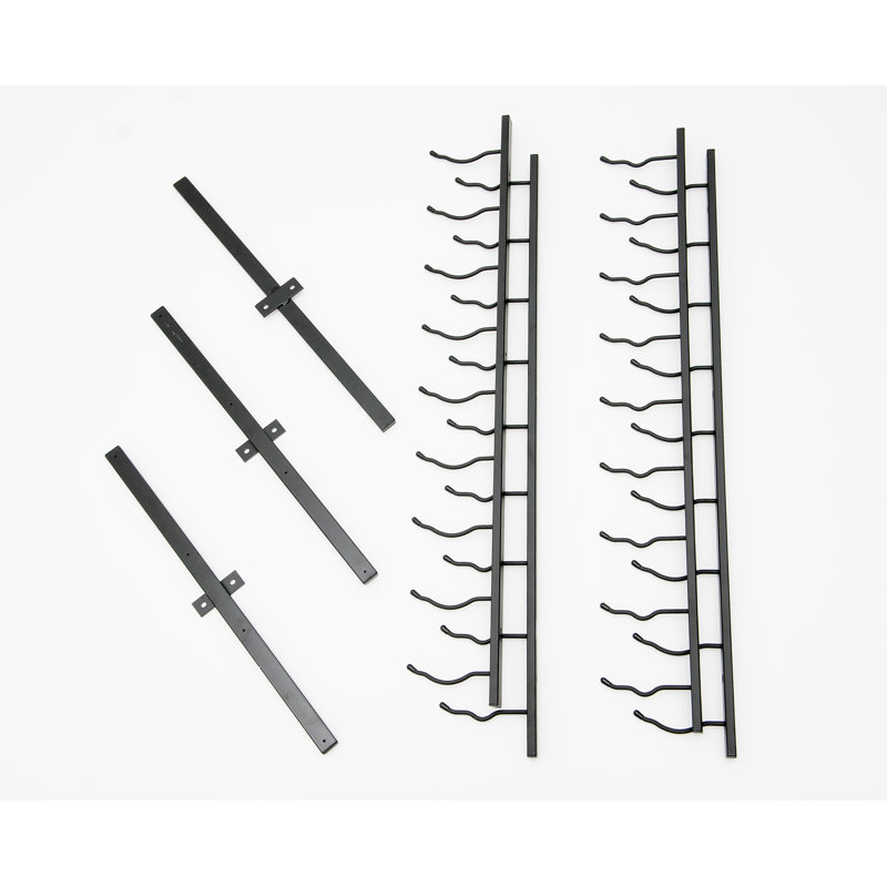 Illinois 24 - Bottle Wine Bottle Rack, Black