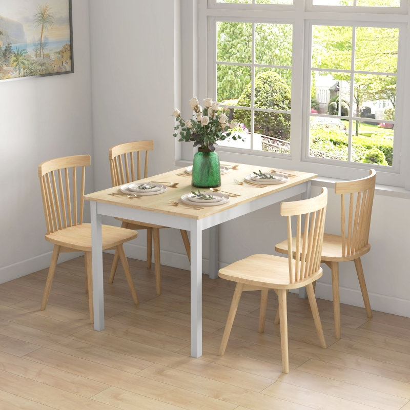 Solid Wood Base Dining Table