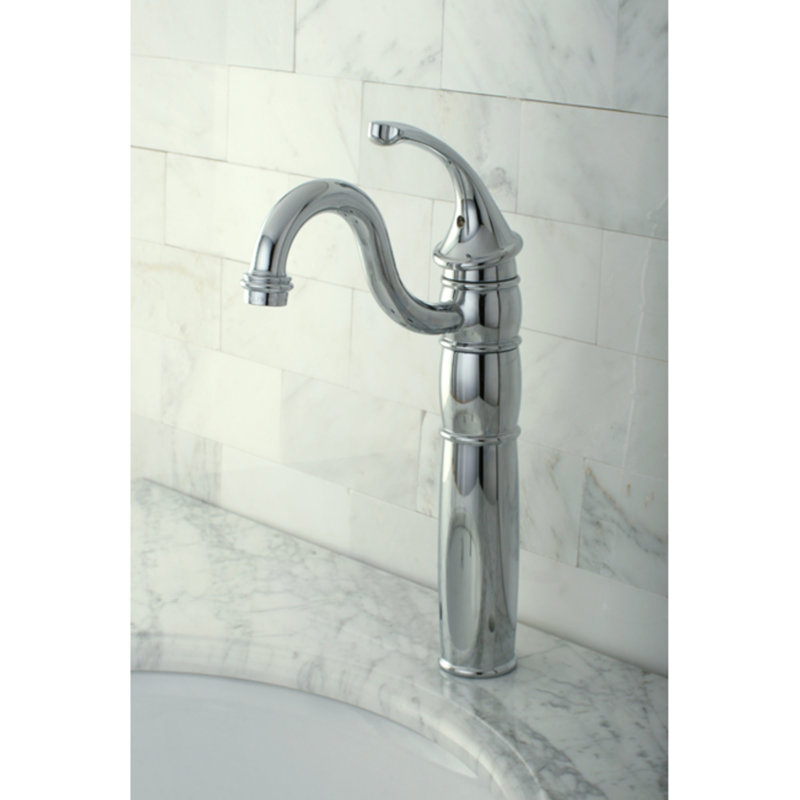 Robinet pour vasque à poignée simple 1 trou Kingston Brass Georgian, Chrome poli