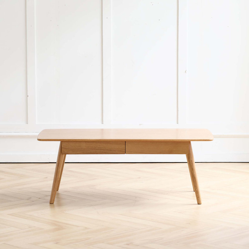 Table basse avec plateau central 100% bois massif