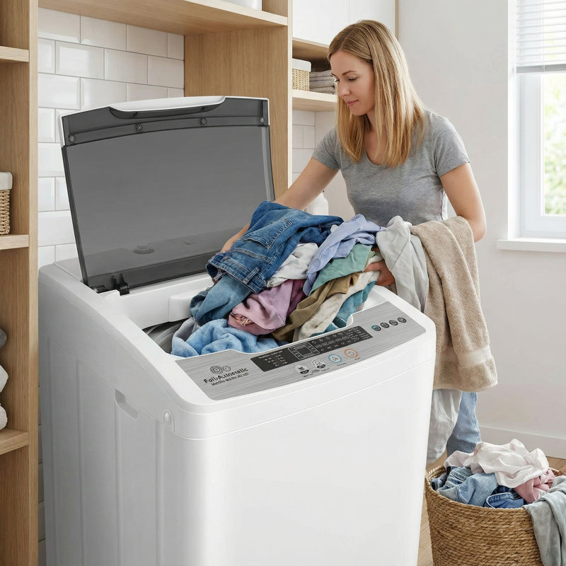 Compact 2.8 Cu. Ft. Portable Washing Machine With 3D Deep Clean Technology - 20 Lb Capacity