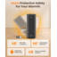 Ateroll 2000W PTC Tower Fan Heater, Oscillating Electric Heater With Thermostat/Timer/Filter/Eco