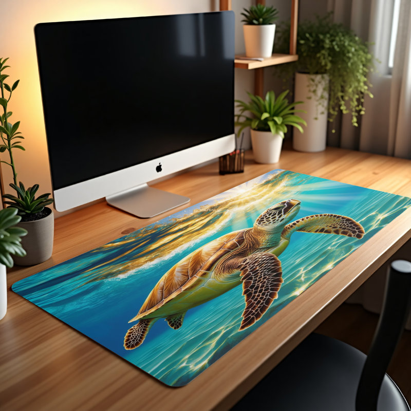 Polyester Desk Pad, 31.5x15.5