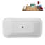 Baignoire autoportante 59 "avec drain interne Streamline-112235331