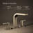 ParallelWidespread Bathroom Faucet, 3-Hole Two Lever Handle Bathroom Sink Faucet-90573830-123136706
