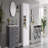 Tall Storage Cabinet With Adjustable Shelves, Large Flip-Out Basket And Enclosed Cabinets-1932721361