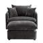 Fauteuil d'appoint pivotant surdimensionné de 46,1 po avec repose-pieds-224947938
