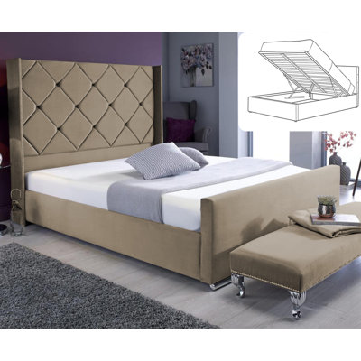 Upholstered Ottoman Storage Bed