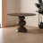Small round household dining table