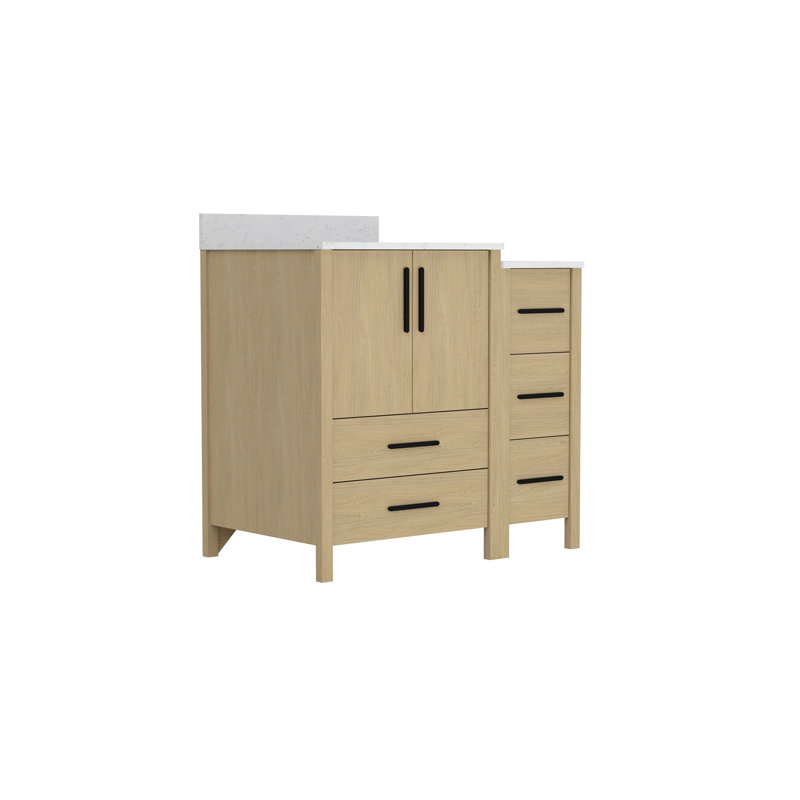 36"W×22"D×34"H Single Sink Bathroom Vanity Cabinet, 36"
