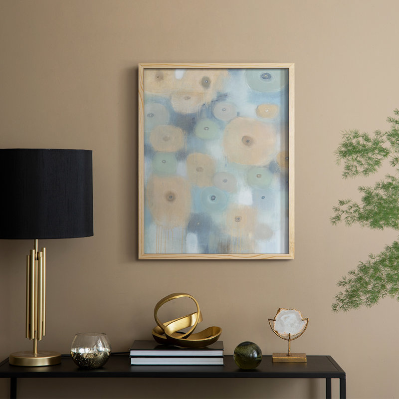 Spinning Wheels I Framed Print - Solid Wood, 15" H x 12" W