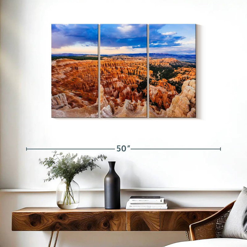 Vue de l'amphithéâtre Alvord Bryce Canyon, H 24 po x l 38 po