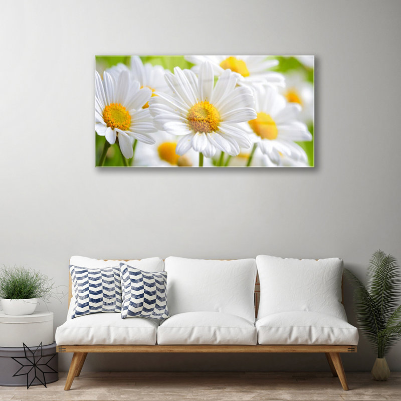 Daisy Floral - Unframed Photograph on Glass