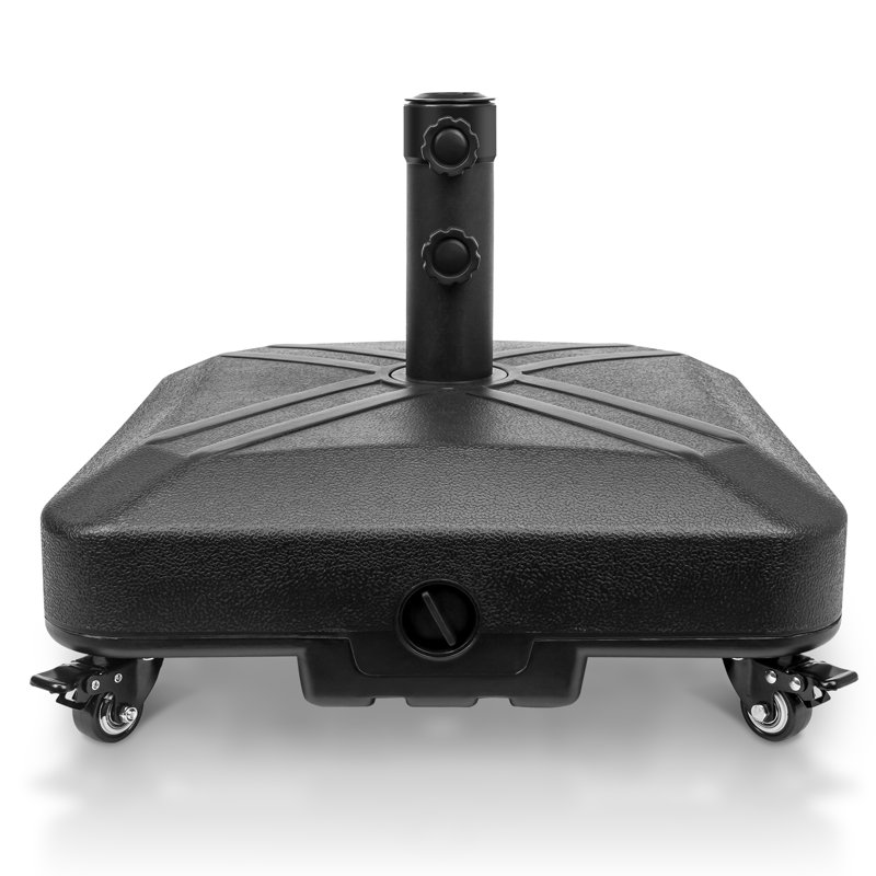 125 lb Base de parasol autoportante avec roulettes