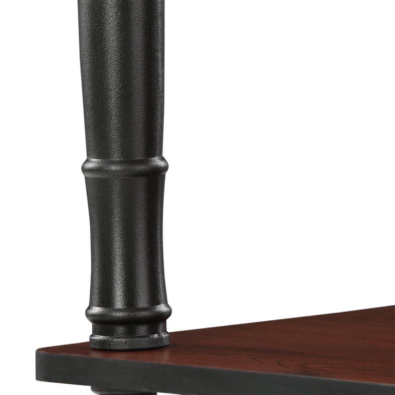 75.18cm H x 59.9cm W Etagere Bookcase, Dark Cherry/Black Classic Tubes, 1