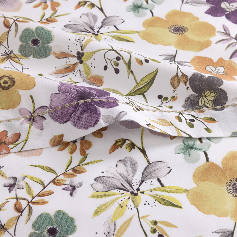 Fleurs Flat Sheet, King