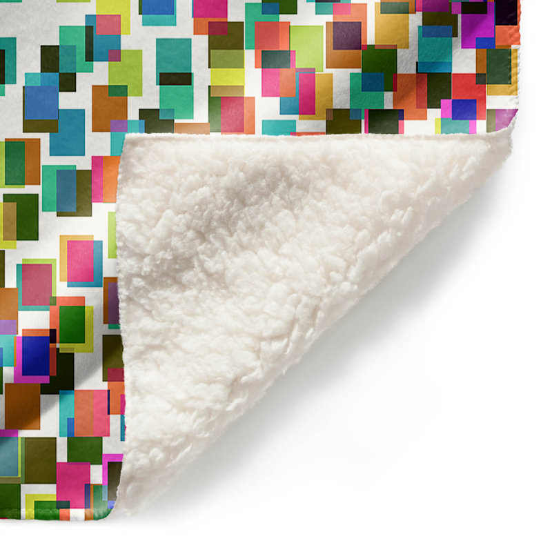 Couverture digital splash 1 sherpa doux, l 51 po x L 60 po
