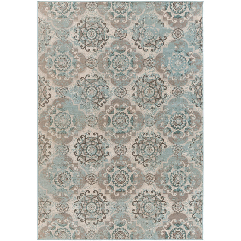 Rectangle Floral Area Rug, Rectangle 160 x 228cm
