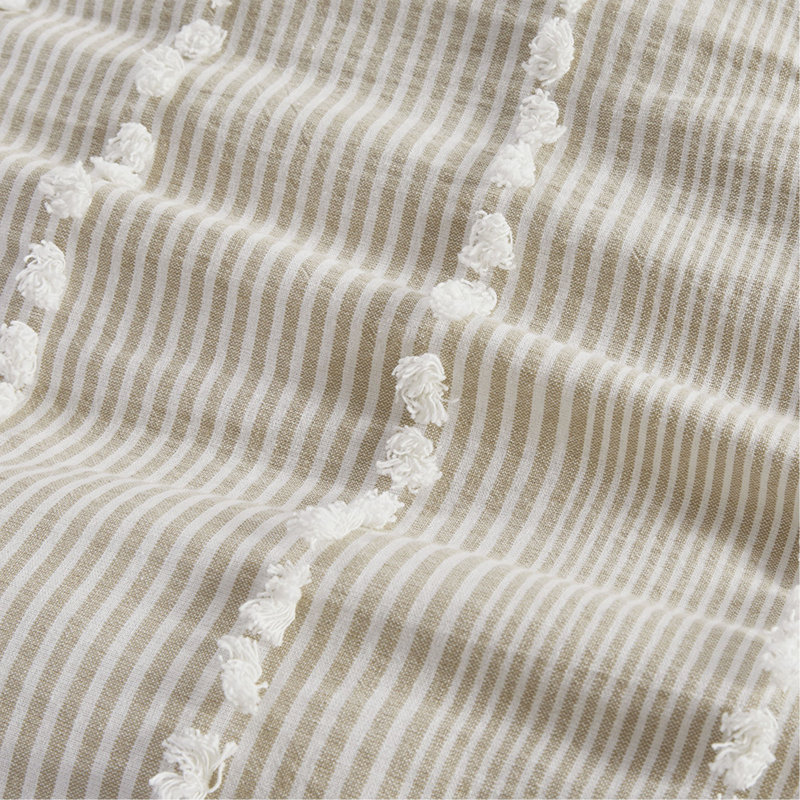 Full/Queen 3 Piece Cotton Yarn Dyed Comforter Set