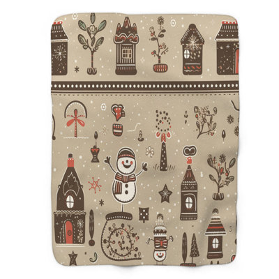 Couverture 1 pièce Frosty Snowman Time