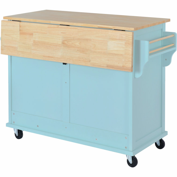 Red Barrel Studio® VicenniaKitchen Island on Wheels - Portable Kitchen Cart