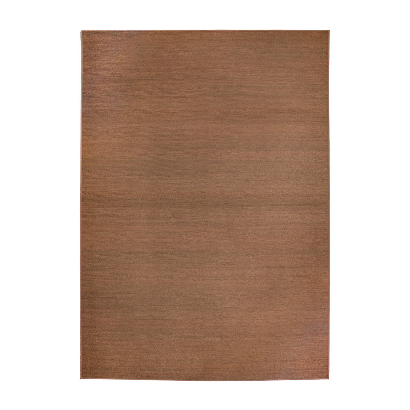 Tapis uni espresso uni tissé à plat, Rectangle 5 pi x 7 pi