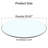 29.92 inch.Tempered glass table top