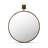 Cameo Mirror Aged Brass
