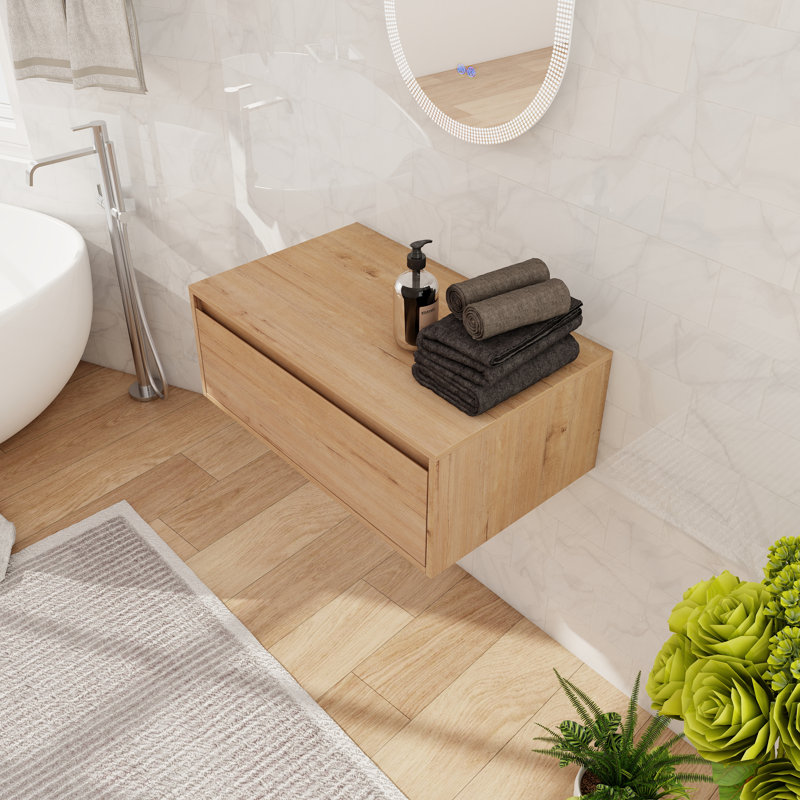 Armoire murale de salle de bain 30 po avec tiroir à fermeture en douceur