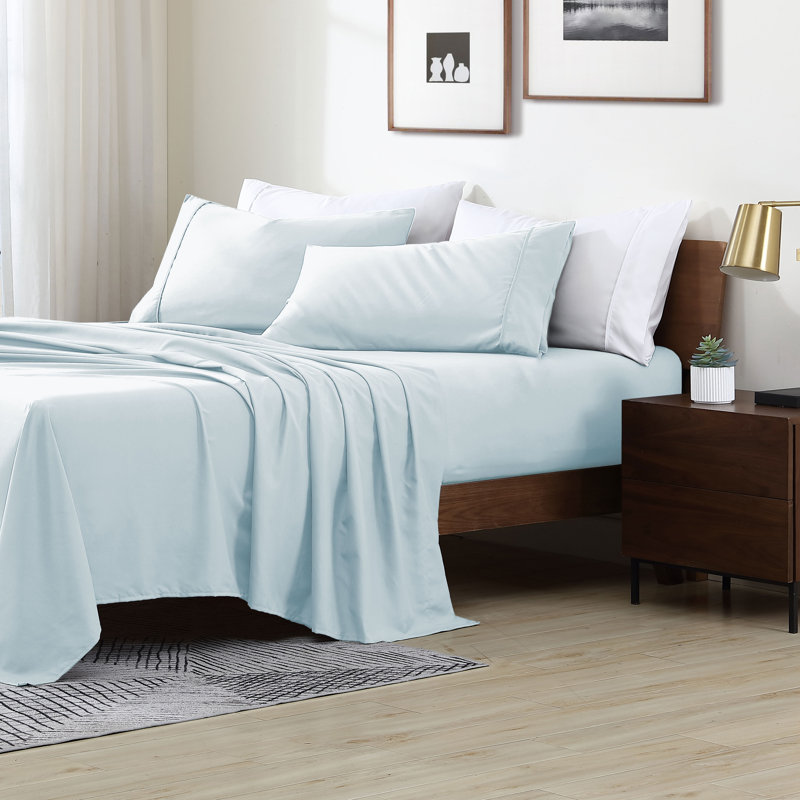 Swift Home Ultra-Soft 4-Piece Sheet Set - Essential 1800 Series Microfiber - Fits Mattress up to 14" Thick - Peach Fuzz, Durable, Easy Care