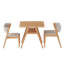 Ensemble 3 pièces de table et chaises en bois massif-273966778
