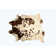 Chetek Handmade Cowhide Salt Pepper/White Brown Area Rug