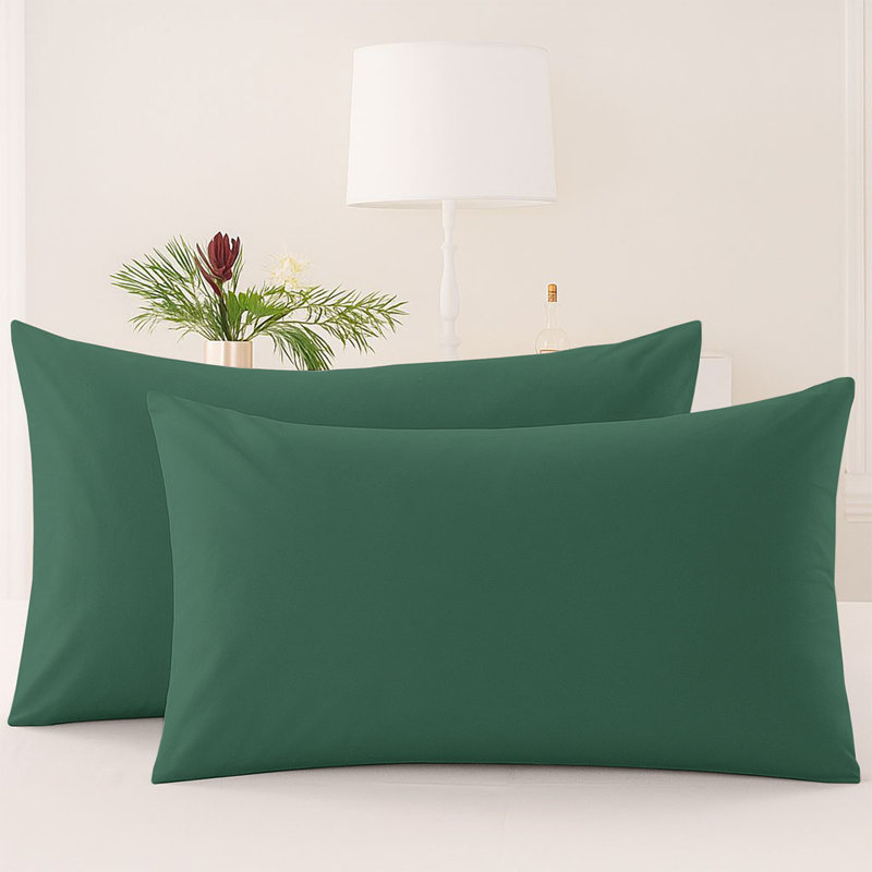 Microfiber Machine Tufted Pillow Case, Emerald