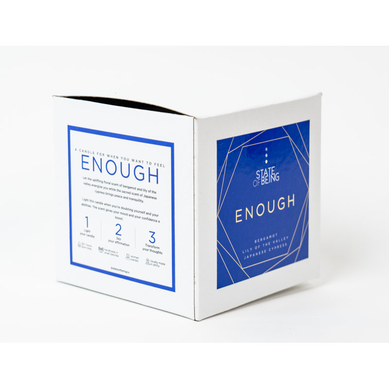 Bougie en pot Enough Affirmation