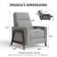 Fauteuil inclinable traditionnel en bois massif Edwin-1152804929