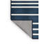 Tapis gris à rayures horizontales lavable à la machine-610461565