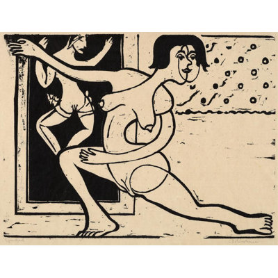 "Dancer Practicing" by  Ernst Ludwig Kirchner - Gallery Wrap Canvas Wall Art