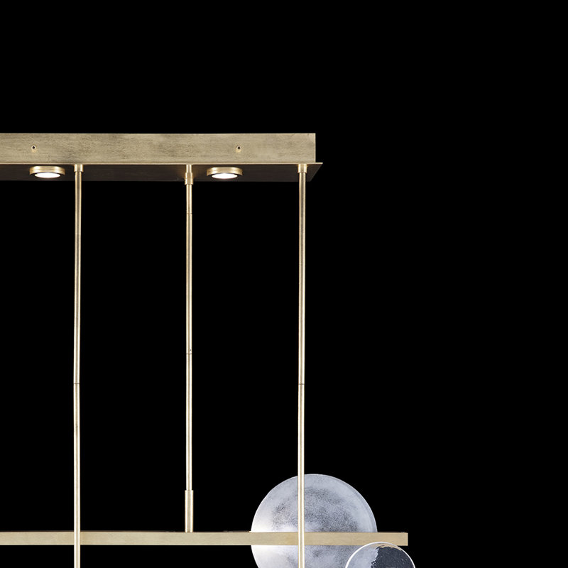 Selene 6 - Light LED Pendant, Soft Gold