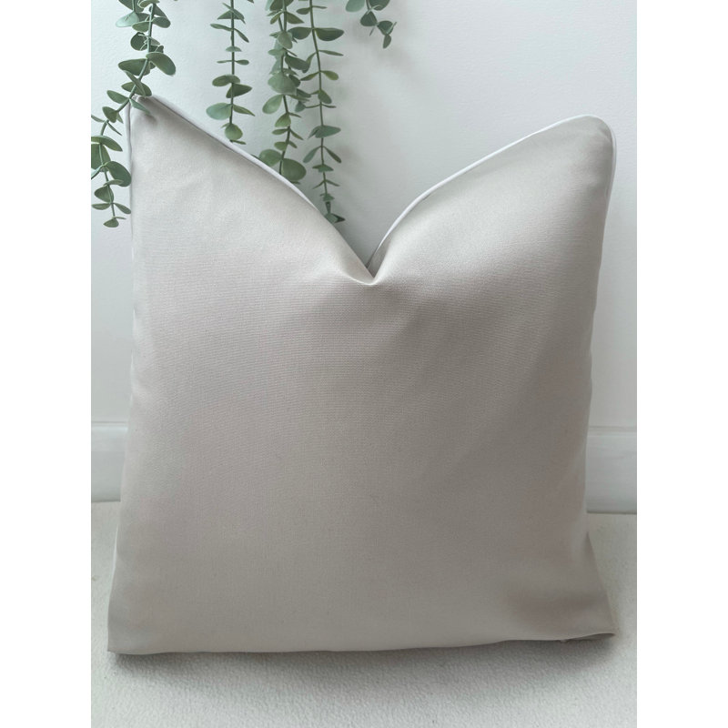 Abstract Square Cushion Cover, Taupe