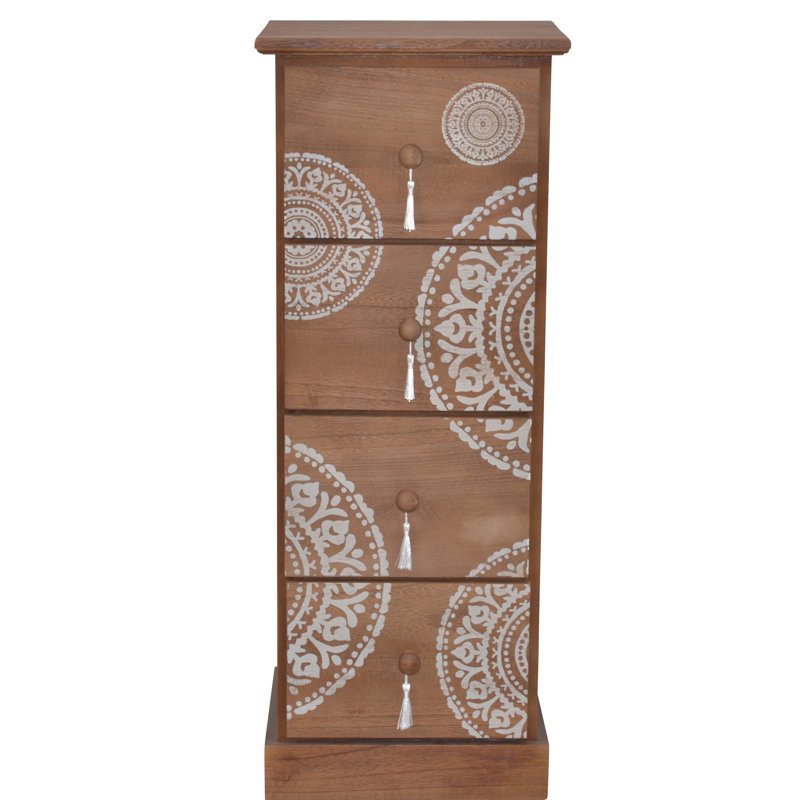 Tobler 30cm W 4 - Drawer Chest of Drawers, Brown
